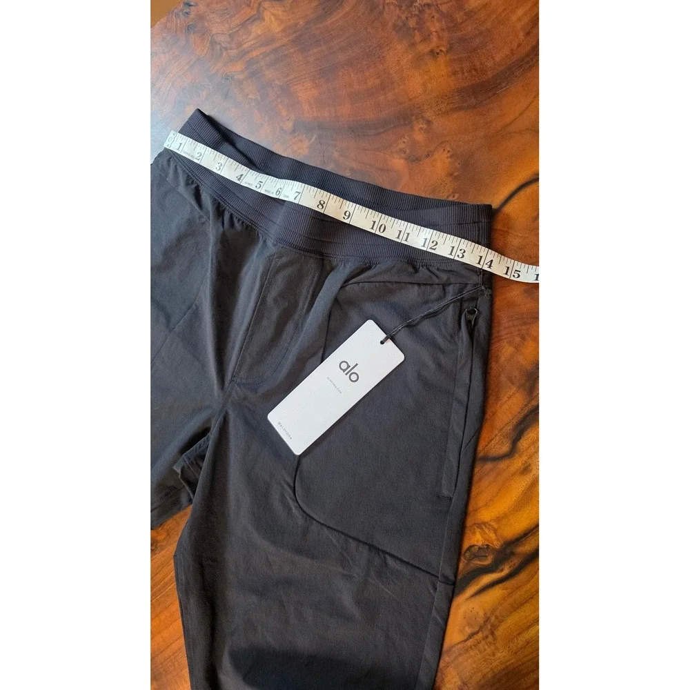 Alo Yoga Mens Co-Op Pant Black Lightweight Breathable Jogger Atheleisure Gym